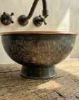 Copper Vessel Sink Bathroom, Black Wash Basin