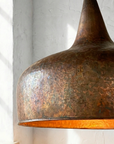 Aged Copper Farmhouse Pendant Light