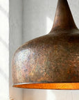 Aged Copper Farmhouse Pendant Light