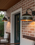 Vintage Copper Wall Sconce – Rustic Dome Farmhouse Light Fixture