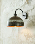 Vintage Copper Wall Sconce – Rustic Dome Farmhouse Light Fixture
