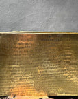 Hammered Brass Farmhouse Sink, Solid Unlacquered Basin