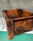 Hammered Copper Farmhouse Sink  Large Copper Kitchen Sink