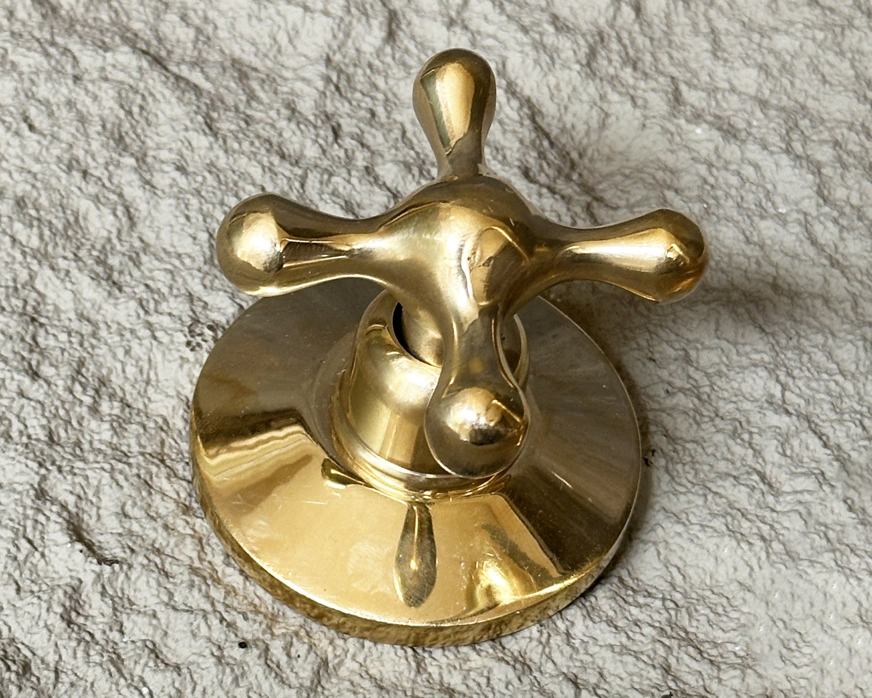 Brass Widespread Faucet – Unlacquered Cross Handle