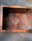 Hammered Copper Farmhouse Sink  Large Copper Kitchen Sink