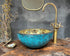 Blue Patina Brass Sink  ,Brass Vessel Sink For Bathroom