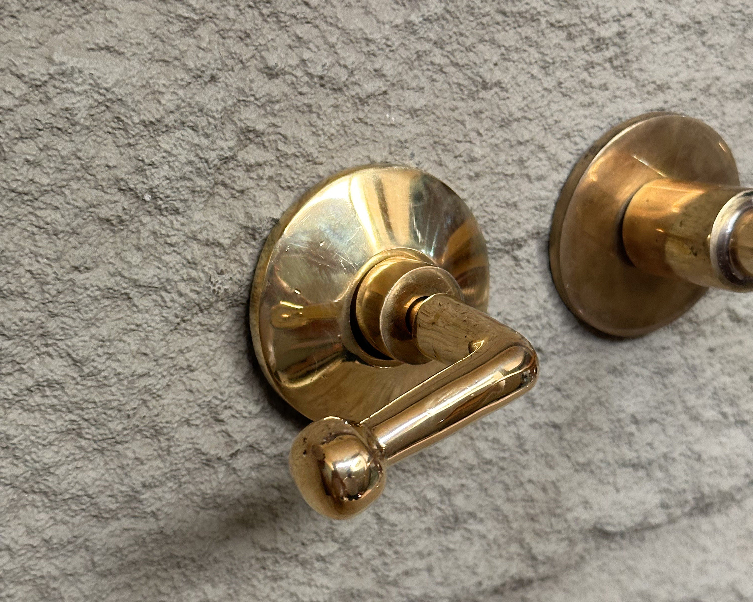 Brass Wall Mount Faucet ,Lever Handle Bathroom Tap