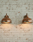 Rustic Patina Copper Wall Sconce – Handmade Vintage Outdoor Light